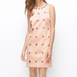 Ann Taylor Sleeveless Jeweled Shift Dress Size 4P